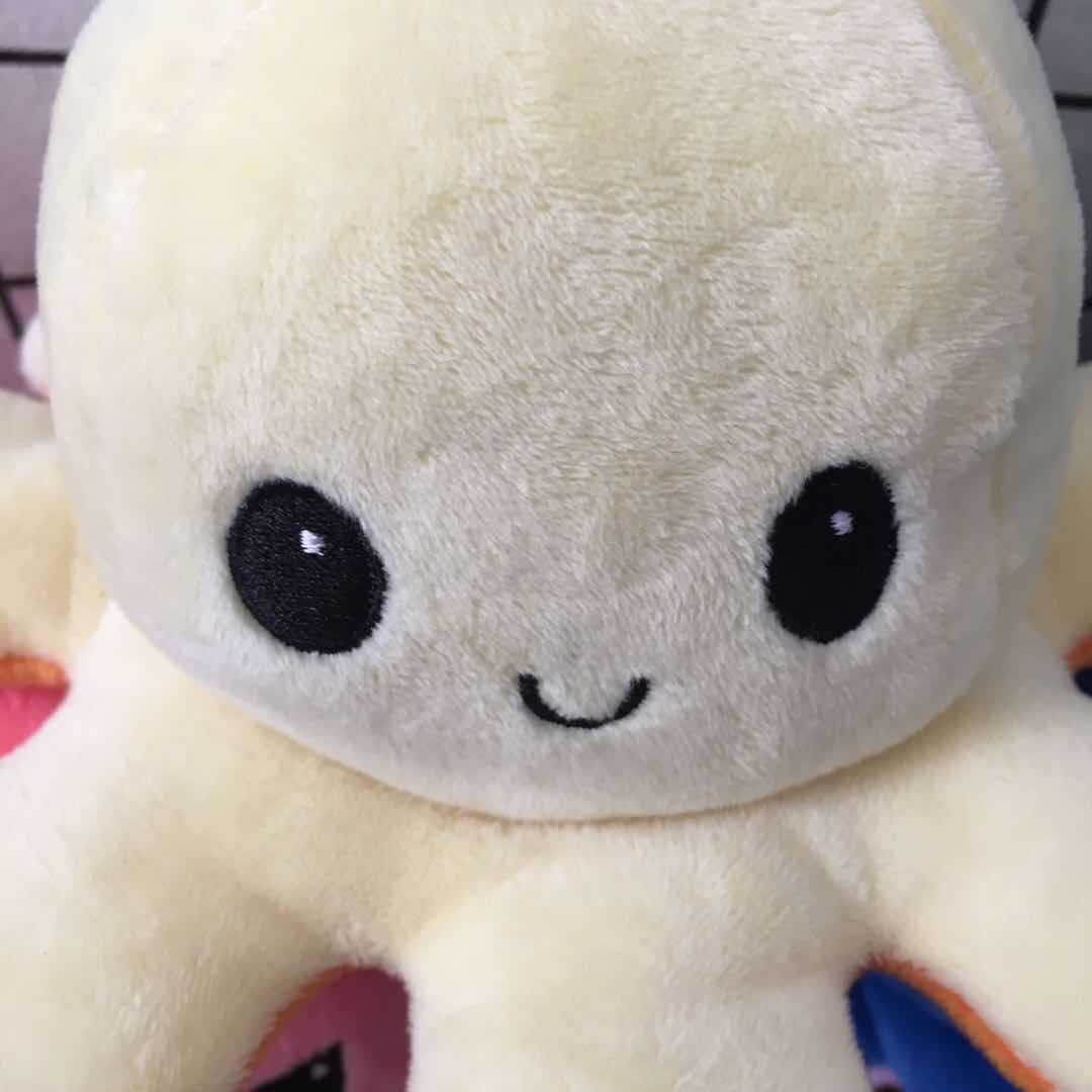 Multi-Color Flip Octopus Doll Double-Sided Flip Small Octopus Doll Octopus Plush Toy Currently Available Custom Wholesale