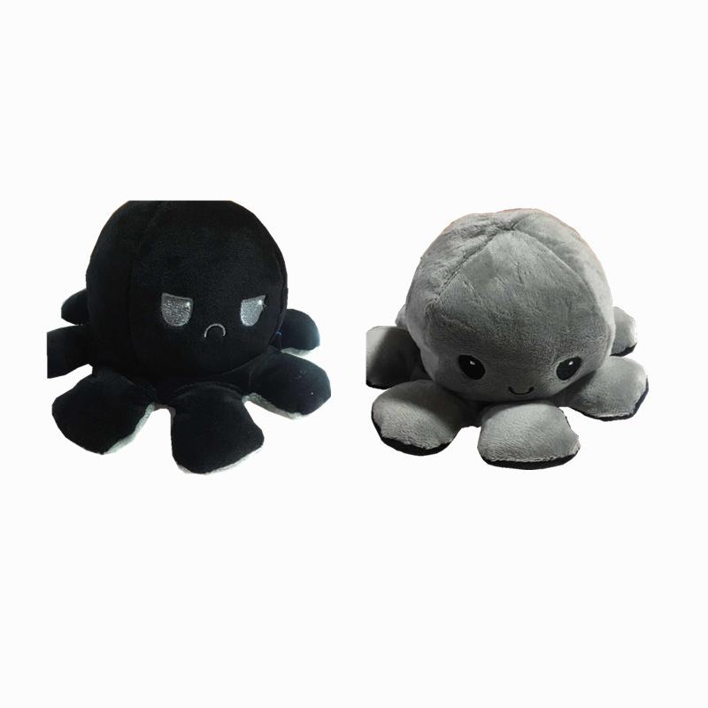 Multi-Color Flip Octopus Doll Double-Sided Flip Small Octopus Doll Octopus Plush Toy Currently Available Custom Wholesale