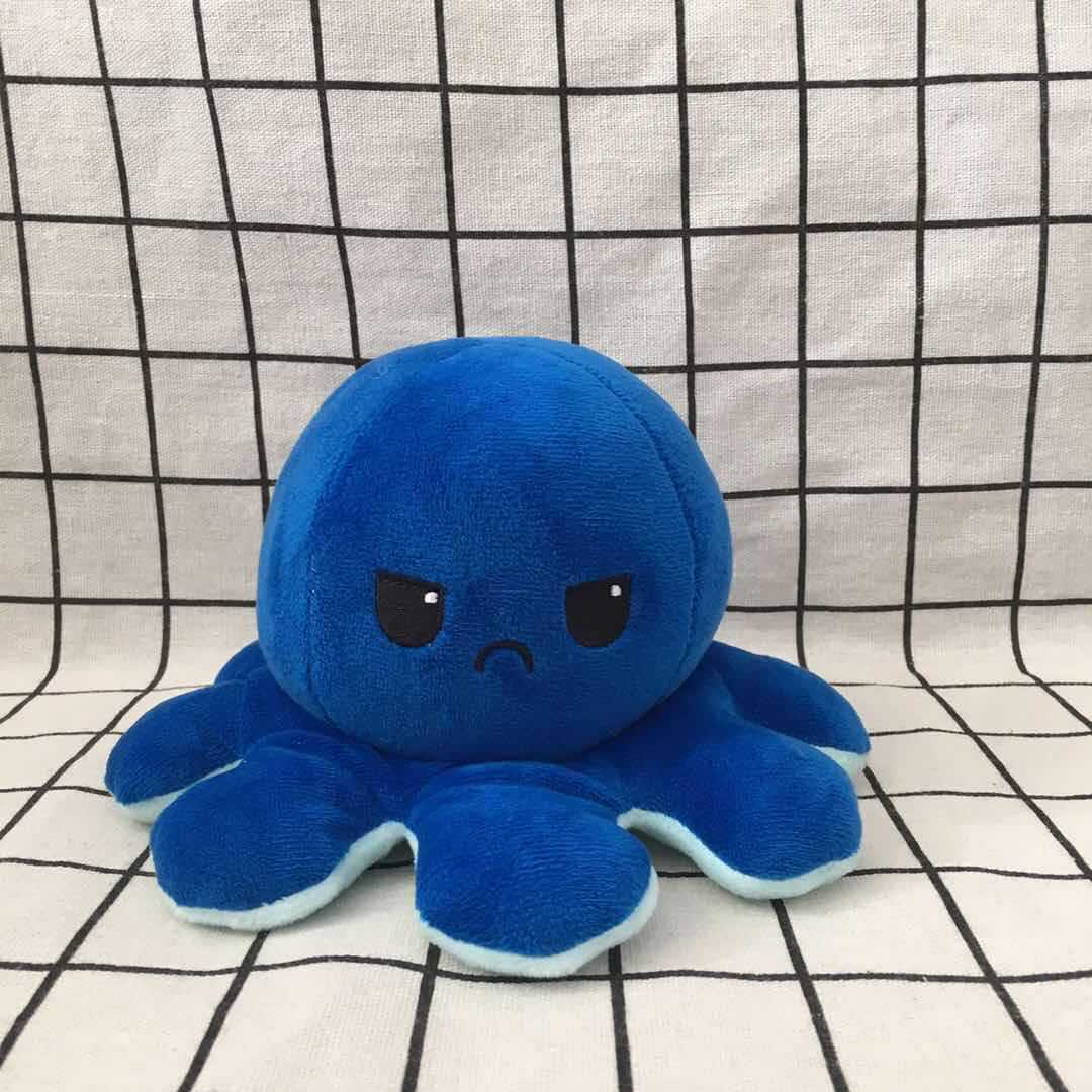 Multi-Color Flip Octopus Doll Double-Sided Flip Small Octopus Doll Octopus Plush Toy Currently Available Custom Wholesale