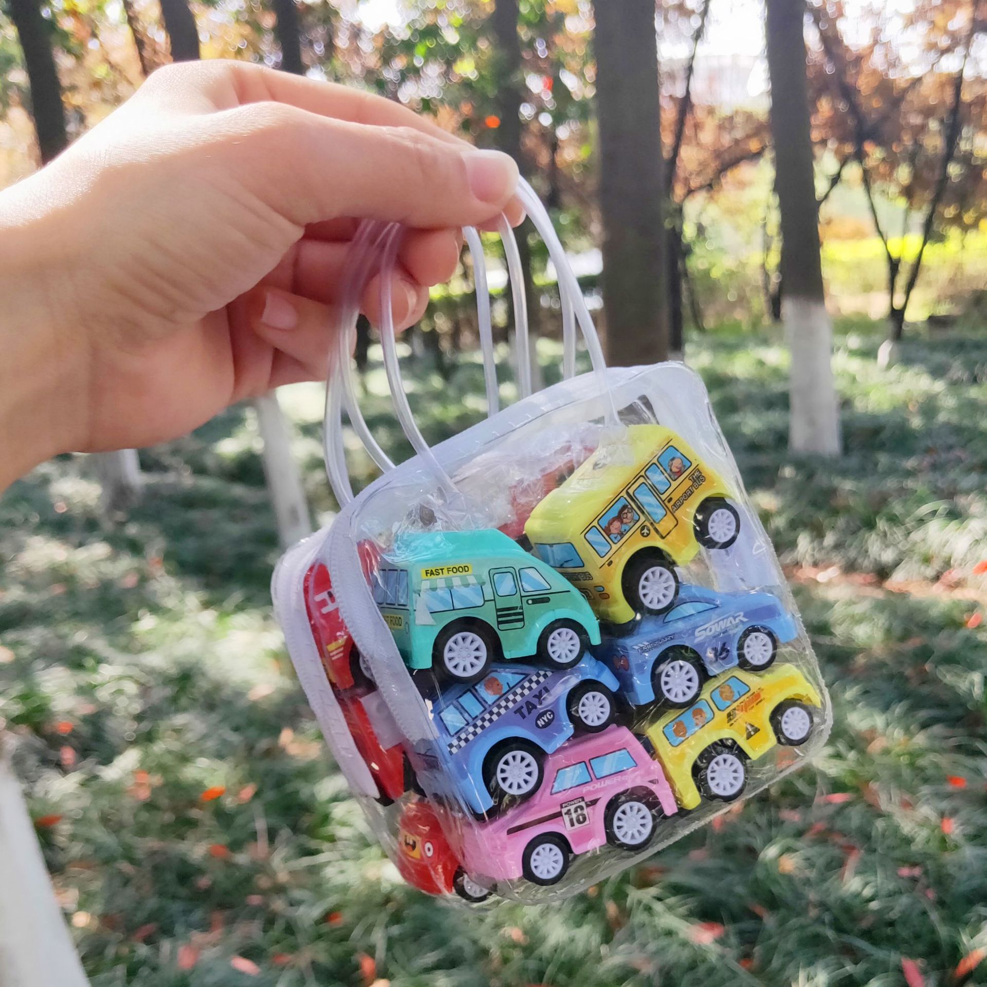Stall Toy Pull Back Car Set Children&#039;s Mini Engineering Car Car Model Boy Inertia Gift Toy