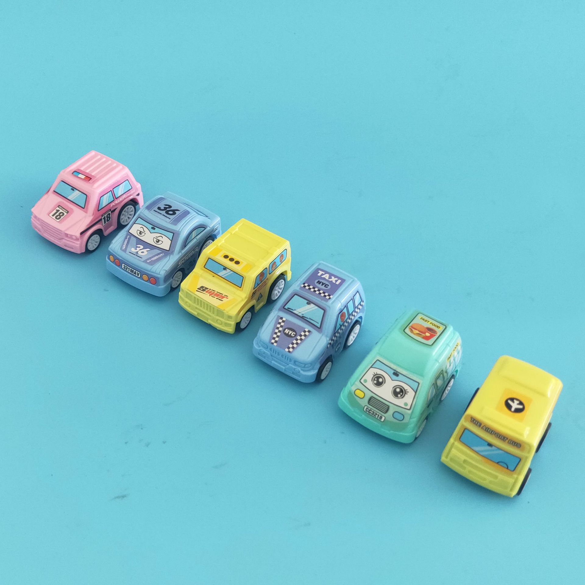 Stall Toy Pull Back Car Set Children&#039;s Mini Engineering Car Car Model Boy Inertia Gift Toy