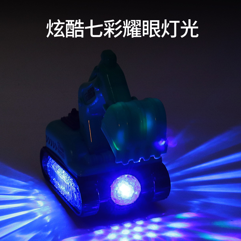 Children&#039;s Electric Toy Car Baby Universal Lighting Music Engineering Vehicle Stall Whole