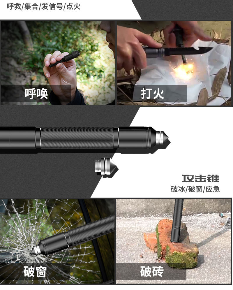 Military Shovel Camping Outdoor Supplies Engineering Shovel Car SelfDefense Stick Folding Manganese Steel