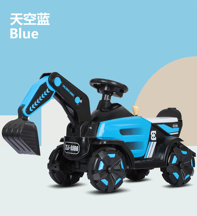 new children's excavator oversize toy car can sit and ride in the electric remote control boy and girl engineering car