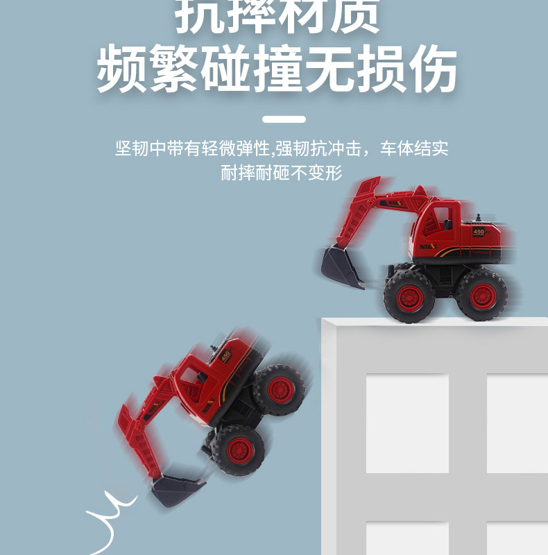 New Children's Inertia Engineering Vehicle Large Drop-Resistant Simulation Rotating Excavator Boy Toy Car Stall Gift New Children's Inertia Engineering Vehicle Large Drop-Resistant Simulation Rotating Excavator Boy Toy Car Stall Gift