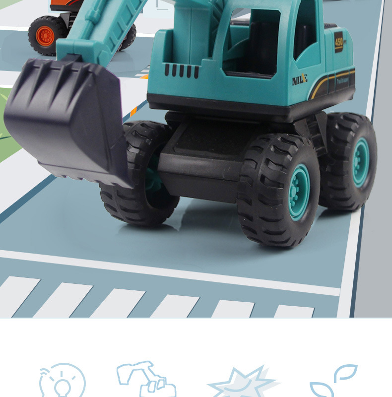 New Children's Inertia Engineering Vehicle Large Drop-Resistant Simulation Rotating Excavator Boy Toy Car Stall Gift New Children's Inertia Engineering Vehicle Large Drop-Resistant Simulation Rotating Excavator Boy Toy Car Stall Gift