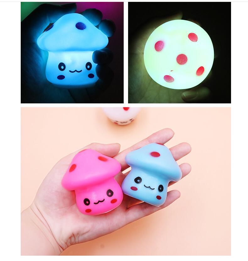 Colorful LED Expression Mushroom Small Night Lamp Romantic Automatic a Color-Changing Lamp Night Market Stall Ferrule Hot Sale Luminous Toys Colorful LED Expression Mushroom Small Night Lamp Romantic Automatic a Color-Changing Lamp Night Market Stall Ferrule Hot Sale Luminous Toys