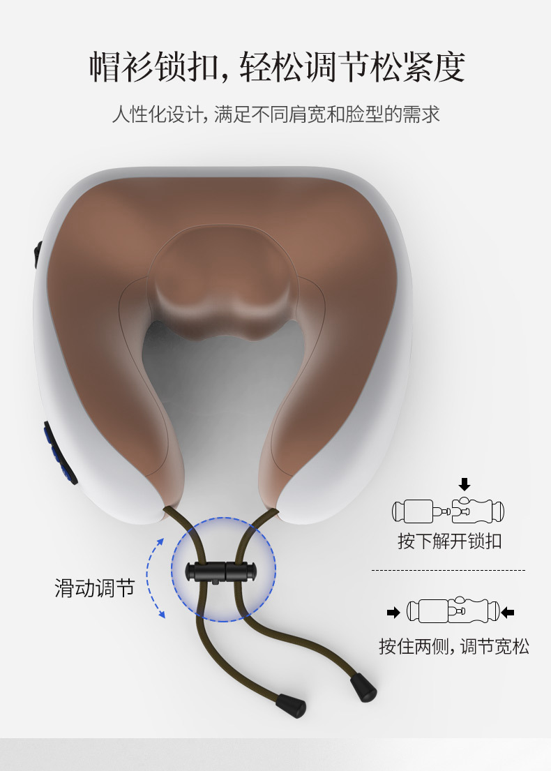 U-Shaped Pillow Massage Pillow Home Car Neck Massager Multi-Function Magnetic Therapy Electric Kneading Neck Massager