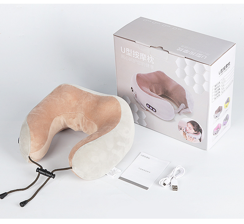 U-Shaped Pillow Massage Pillow Home Car Neck Massager Multi-Function Magnetic Therapy Electric Kneading Neck Massager