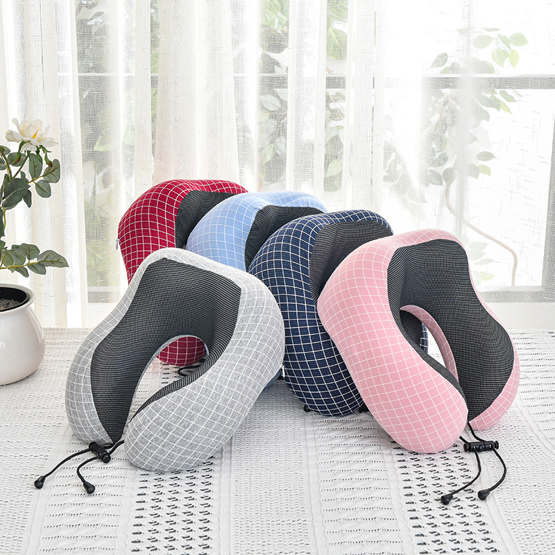 Cross-Border Foreign Trade Neck Pillow Memory Foam U-Shaped Pillow Office Nap Pillow Neck Pillow Car Travel