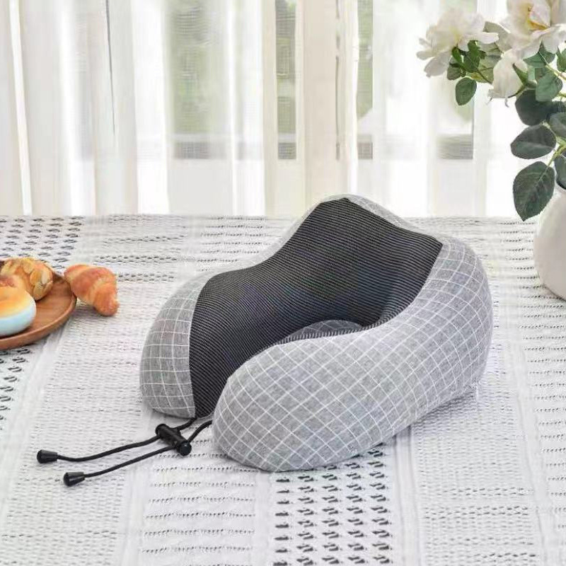 Cross-Border Foreign Trade Neck Pillow Memory Foam U-Shaped Pillow Office Nap Pillow Neck Pillow Car Travel