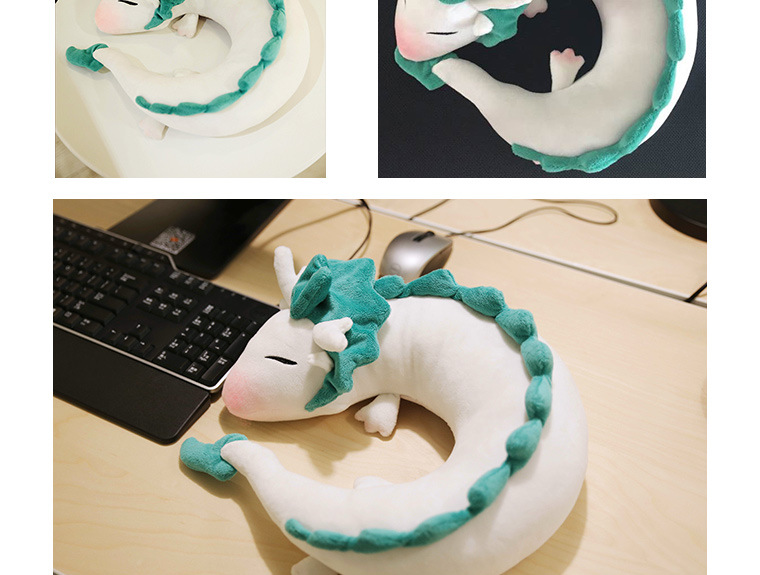 Currently Available Goods Journey to the West Chaos Little White Dragon U-Shaped Pillow Cartoon Small Animal Neck Travel Afternoon Nap Pillow 889