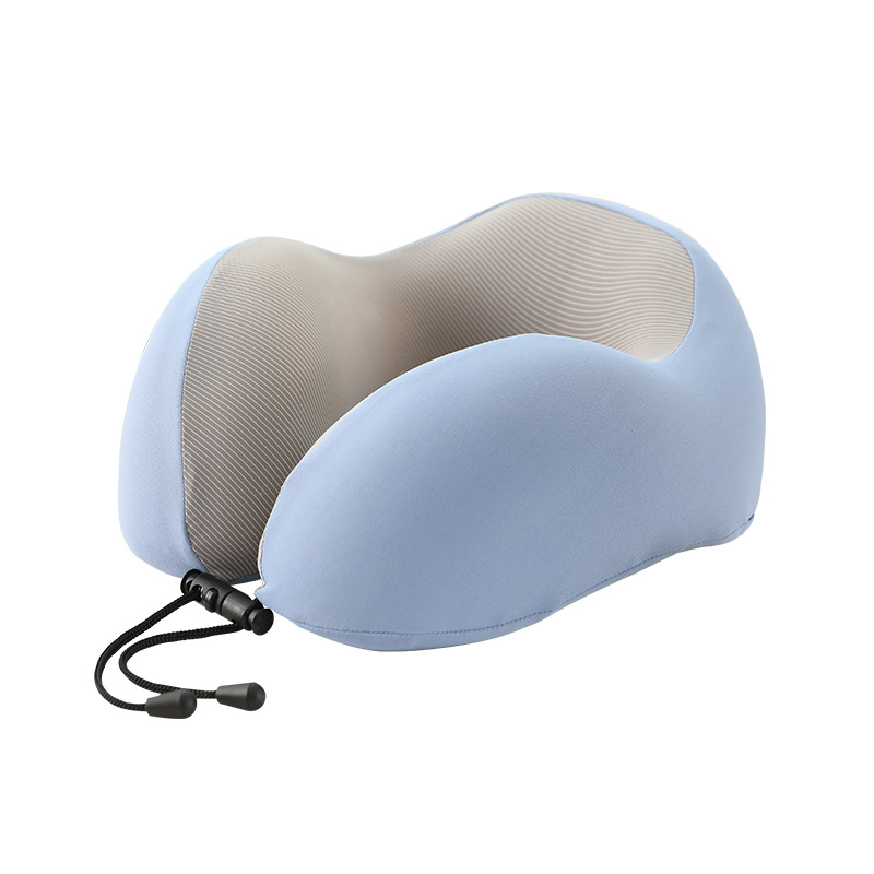 Summer Cooling Memory Foam Ice Silk U-Shape Pillow Travel Cervical Pillow Office Siesta Pillow Slow Rebound U-Shaped Pillow Portable Pillow