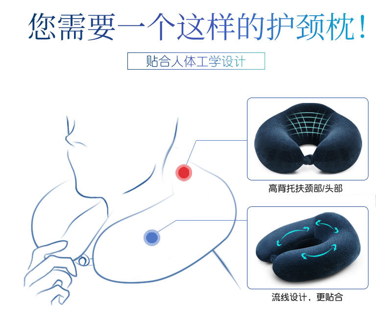 Automotive Headrest Cervical Spine Meeting Sale Gift Factory Wholesale Neck Pillow Custom OEM Car Travel U-Shaped Pillow Automotive Headrest Cervical Spine Meeting Sale Gift Factory Wholesale Neck Pillow Custom OEM Car Travel U-Shaped Pillow