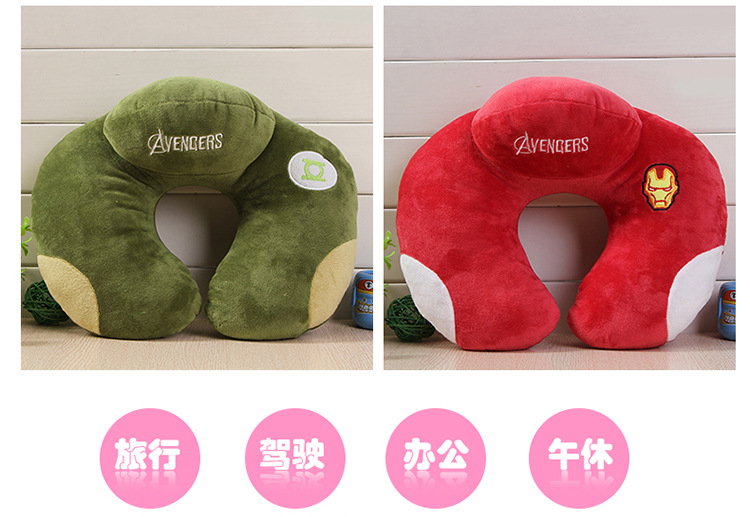 Factory Direct Sales Cervical Spine Neck Pillow Cartoon U-Shaped Pillow Car Plane Travel Pillow U-Shape Pillow