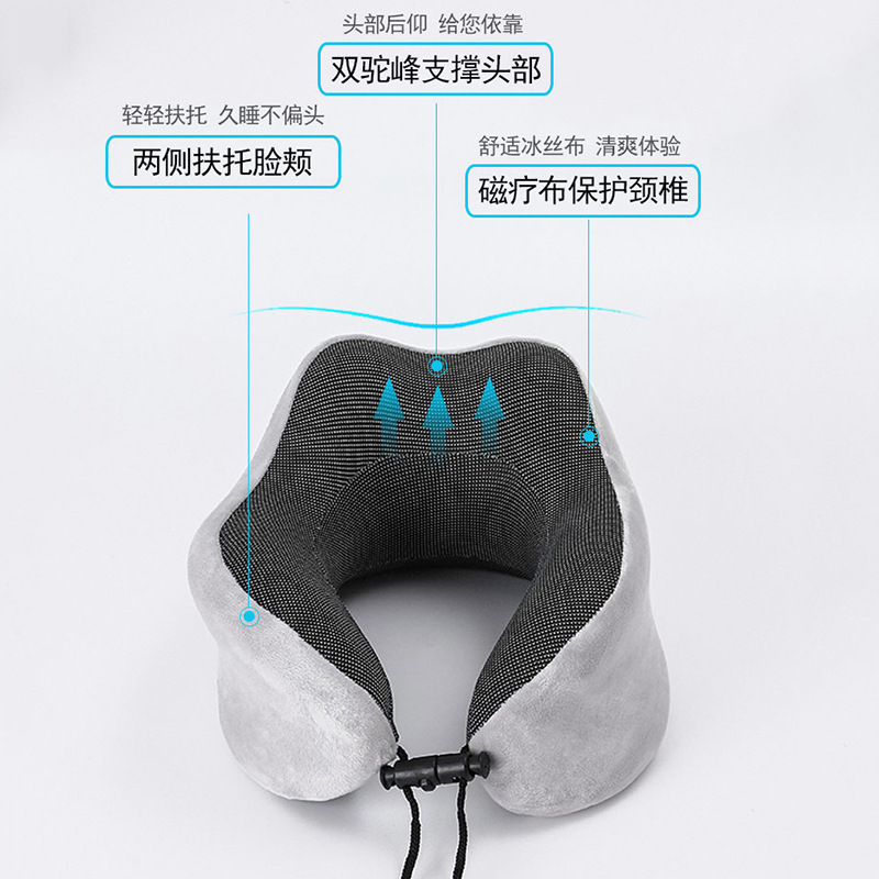 U-Shape Pillow Memory Foam Pillow Travel Storage Office Siesta Pillow Support Cervical Pillow Car U-Shaped Pillow Wholesale