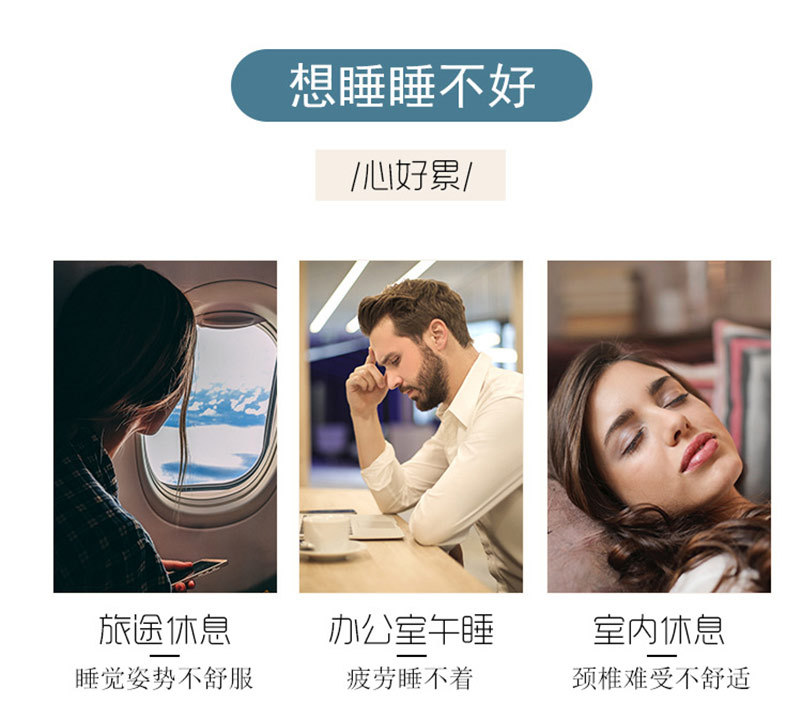 U-Shape Pillow Memory Foam Pillow Travel Storage Office Siesta Pillow Support Cervical Pillow Car U-Shaped Pillow Wholesale