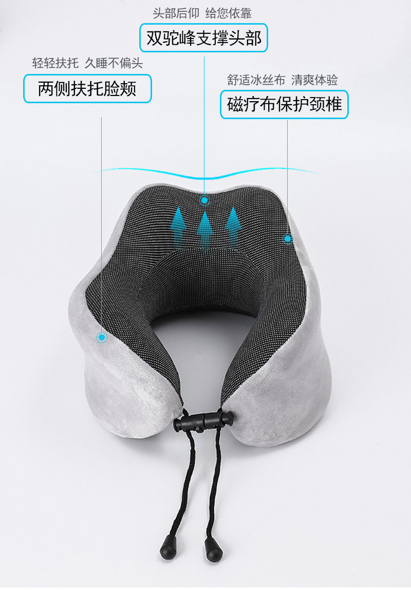 U-Shape Pillow Memory Foam Pillow Travel Storage Office Siesta Pillow Support Cervical Pillow Car U-Shaped Pillow Wholesale
