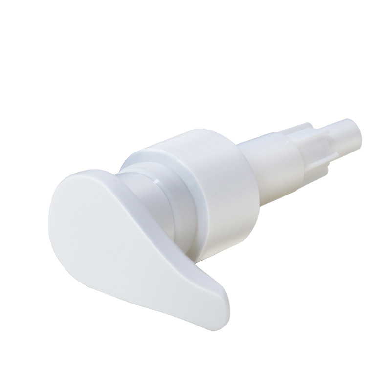 Lotion Pump Short Cover Flat Nozzle Pump Customized 28/401 Plastic Pump Customized Wholesale Cosmetics Applicator Press Pump Head