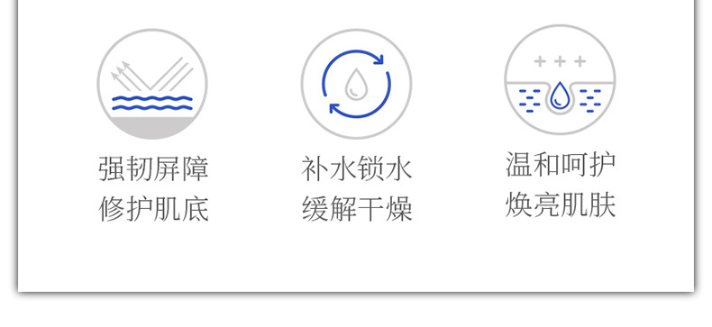Wholesale Blue Copper Peptide Skin Care Cosmetics Set Autumn and Winter Moisturizing and Nourishing Brightening Skin Color Toner and Lotion Eye Cream Set