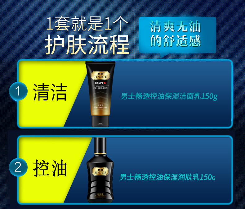 Wholesale Hyaluronic Acid Men's Facial Care Suit Oil Control Moisturizer Skin Care Set Lotion Facial Cleanser Cream Wholesale Hyaluronic Acid Men's Facial Care Suit Oil Control Moisturizer Skin Care Set Lotion Facial Cleanser Cream