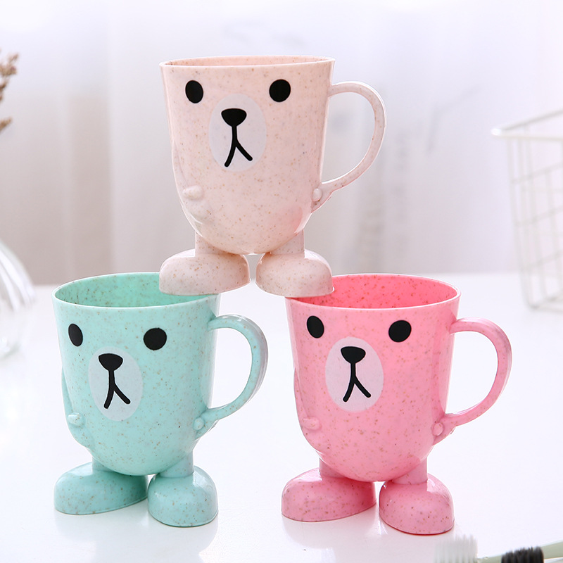 Toothbrush Cup for Children Cartoon Gargle Cup Cute Baby Cup Cup Creative Drop-Resistant Little Boy Girl Toothbrush Cup