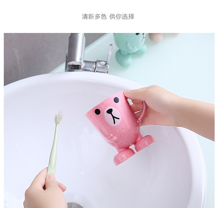 Toothbrush Cup for Children Cartoon Gargle Cup Cute Baby Cup Cup Creative Drop-Resistant Little Boy Girl Toothbrush Cup
