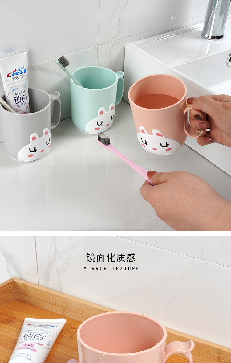 mouthwash cup thickened cartoon brushing cup children drinking cup toothbrush holder wash gargle cup 3 colors optional