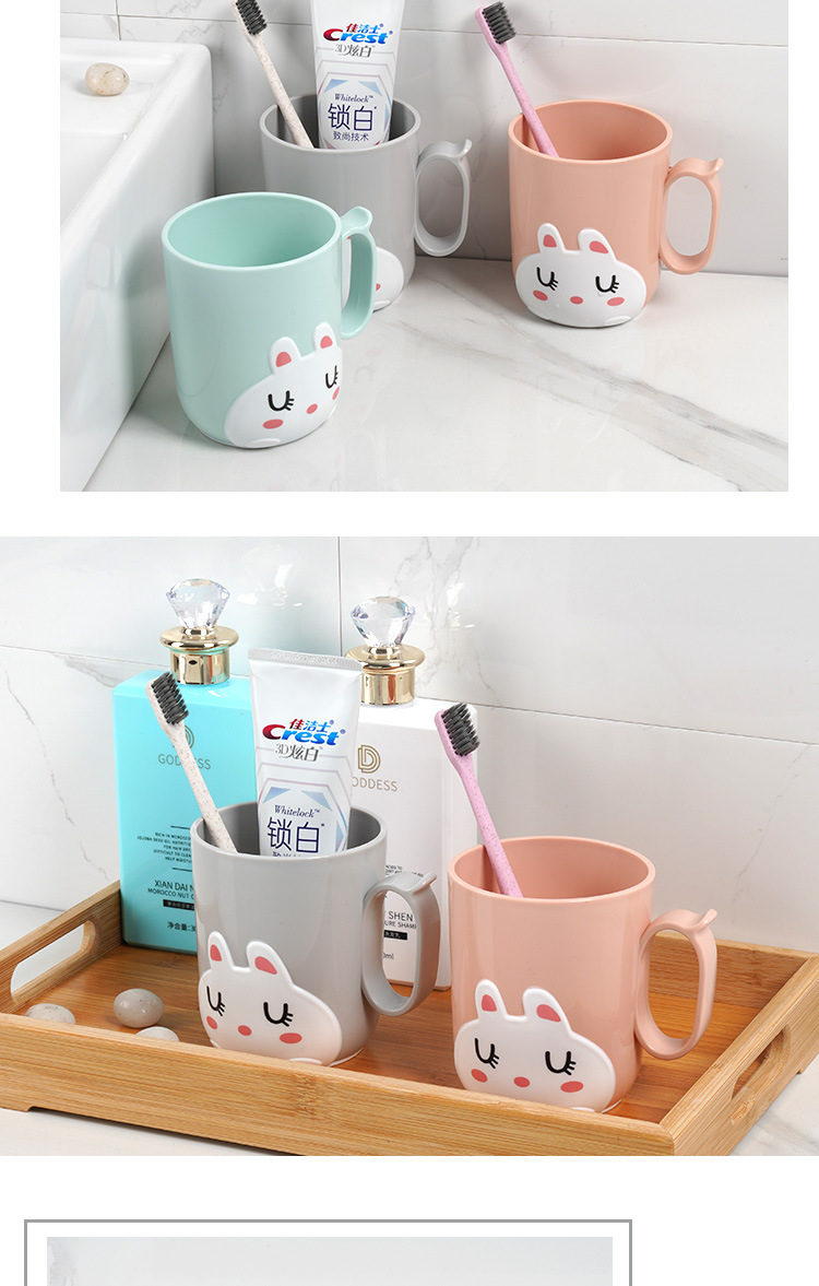 mouthwash cup thickened cartoon brushing cup children drinking cup toothbrush holder wash gargle cup 3 colors optional