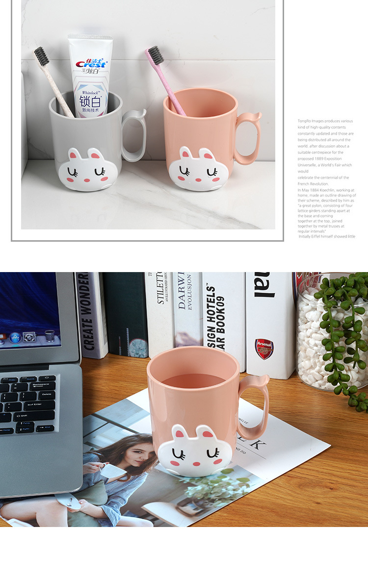 mouthwash cup thickened cartoon brushing cup children drinking cup toothbrush holder wash gargle cup 3 colors optional