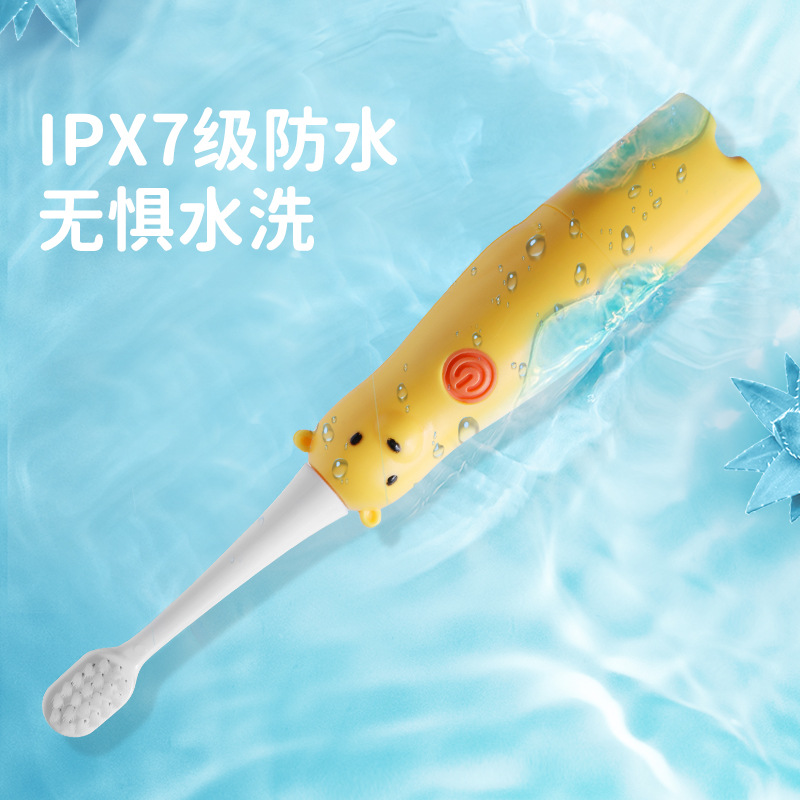 Electric Children&#039;s Toothbrush Baby Child New Cartoon Soft Bristle Oral Cleaning Whitening Ultrasonic Automatic Toothbrush