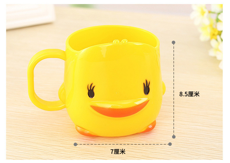Creative Toothbrush Cup for Children Small Yellow Duck Cup Cartoon Gargle Cup Toothbrush Cup Household Cute Water Glass Wash Cup