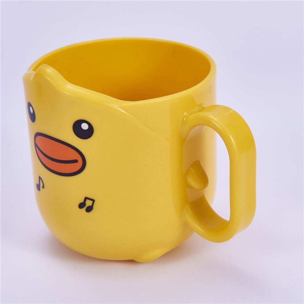 J6266 Small Yellow Duck Cup Children's Mouthwash Cup Cup Cute Tooth Cup Household Mouthwash Cup Cup Cartoon Toothbrush Cup