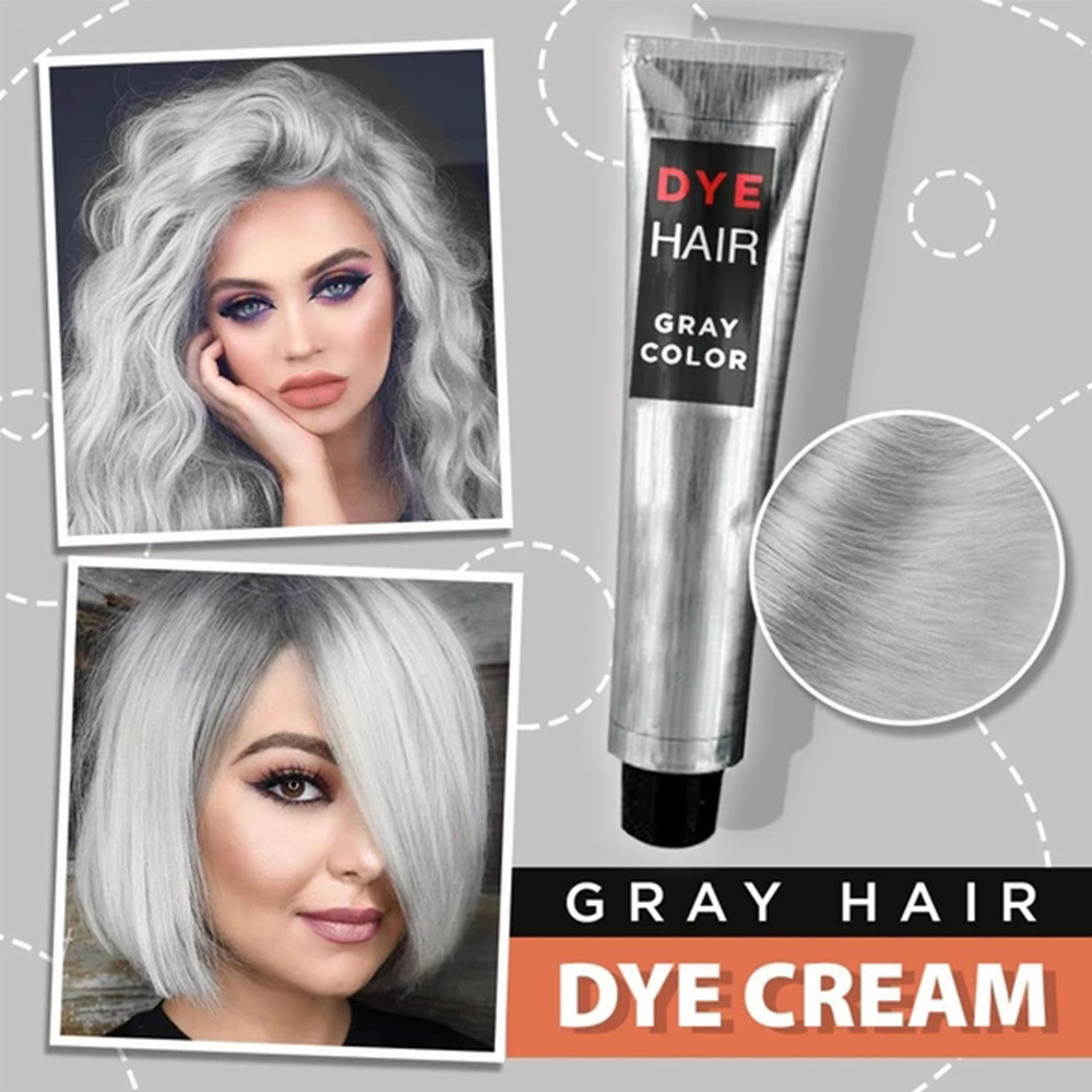 Hair Dye Plant Pure Home Hair Hair Dye Granny Grey Hair Color Cream Natural 2020 Popular Color
