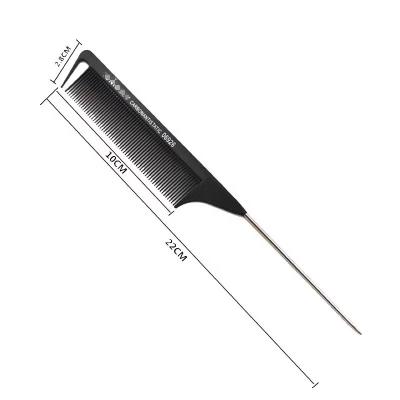 Spot Hairdressing Hair Dye Comb Plastic Hair Cutting Tool Anti-Static Haircut Comb Hair Salon Hair Pin Tail Comb Wholesale