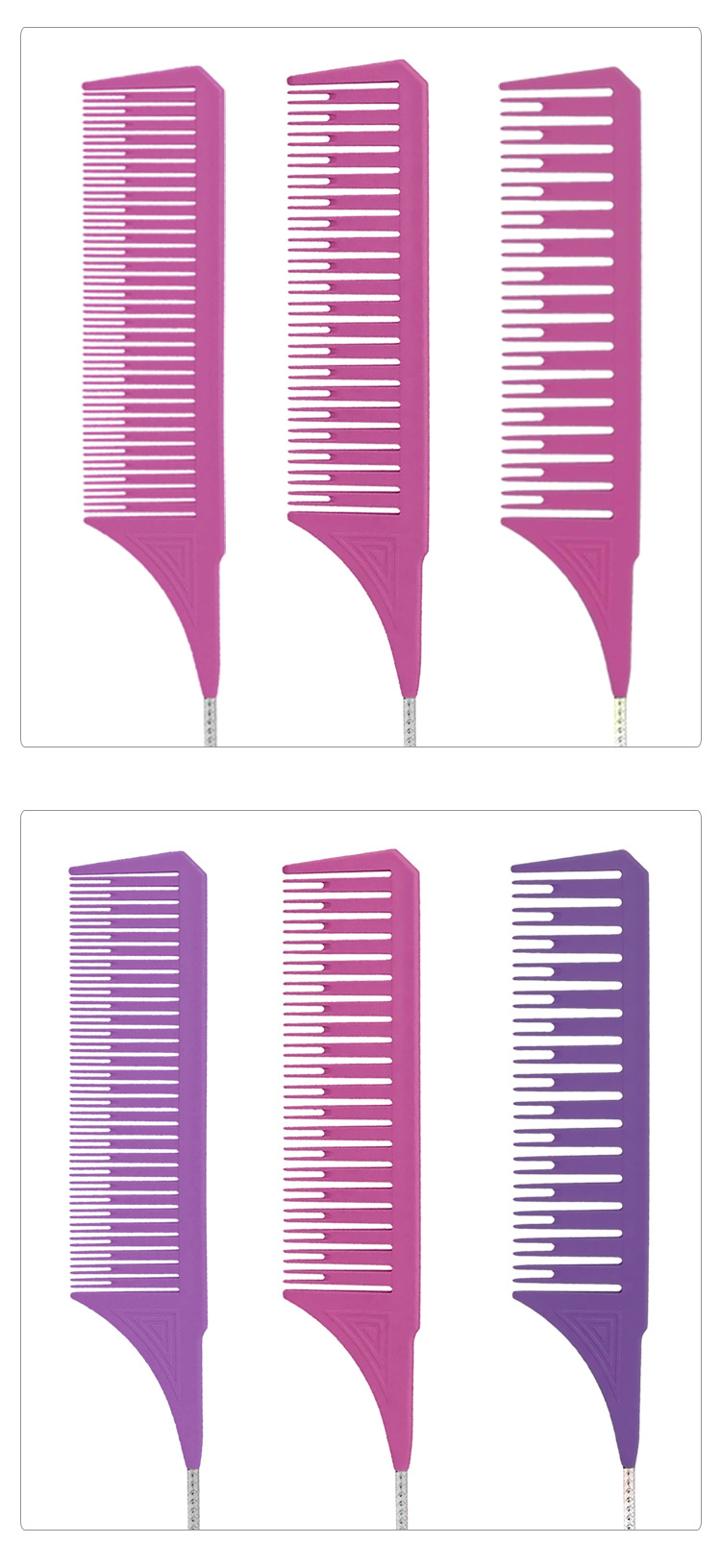 Comb Highlight Dyeing Comb Hair Salon Professional Hair Dye Comb High Temperature Resistant AntiStatic Hair Styling Comb