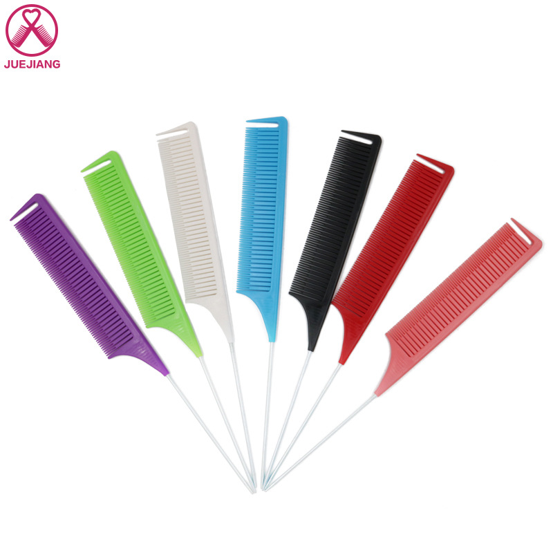 Green Color Highlight Dye Comb Hair Salon Professional Hair Dye Comb High Temperature Resistant AntiStatic Haircut Comb