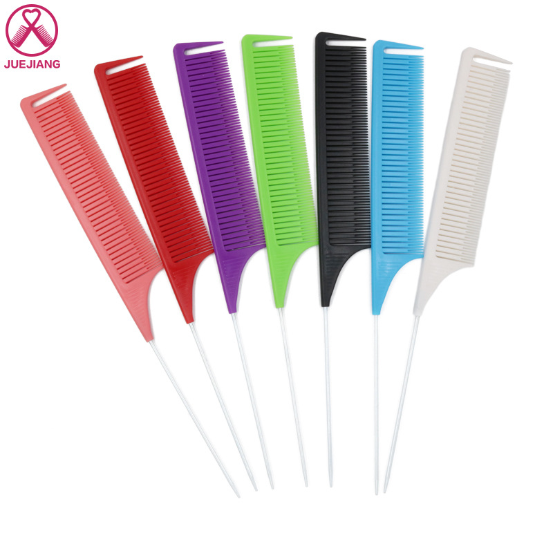 Green Color Highlight Dye Comb Hair Salon Professional Hair Dye Comb High Temperature Resistant AntiStatic Haircut Comb