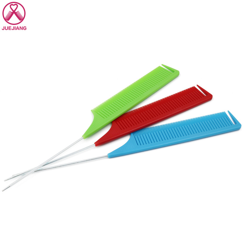 Green Color Highlight Dye Comb Hair Salon Professional Hair Dye Comb High Temperature Resistant AntiStatic Haircut Comb