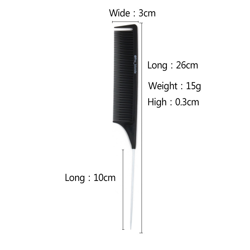 Green Color Highlight Dye Comb Hair Salon Professional Hair Dye Comb High Temperature Resistant AntiStatic Haircut Comb