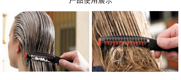 Hair Treatment Style Waxing Hair Dyeing Hair Dye Comb Hair Coloring Brush Plastic Hair Treatment Comb Rolling Heart Comb