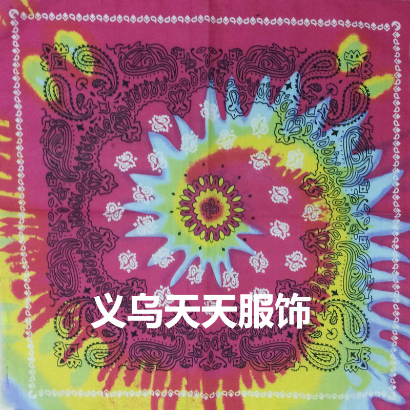 Factory Yiwu colorful double Amoeba reactive dye printing of cotton, cashew flower Exo Quan Zhilong Hat