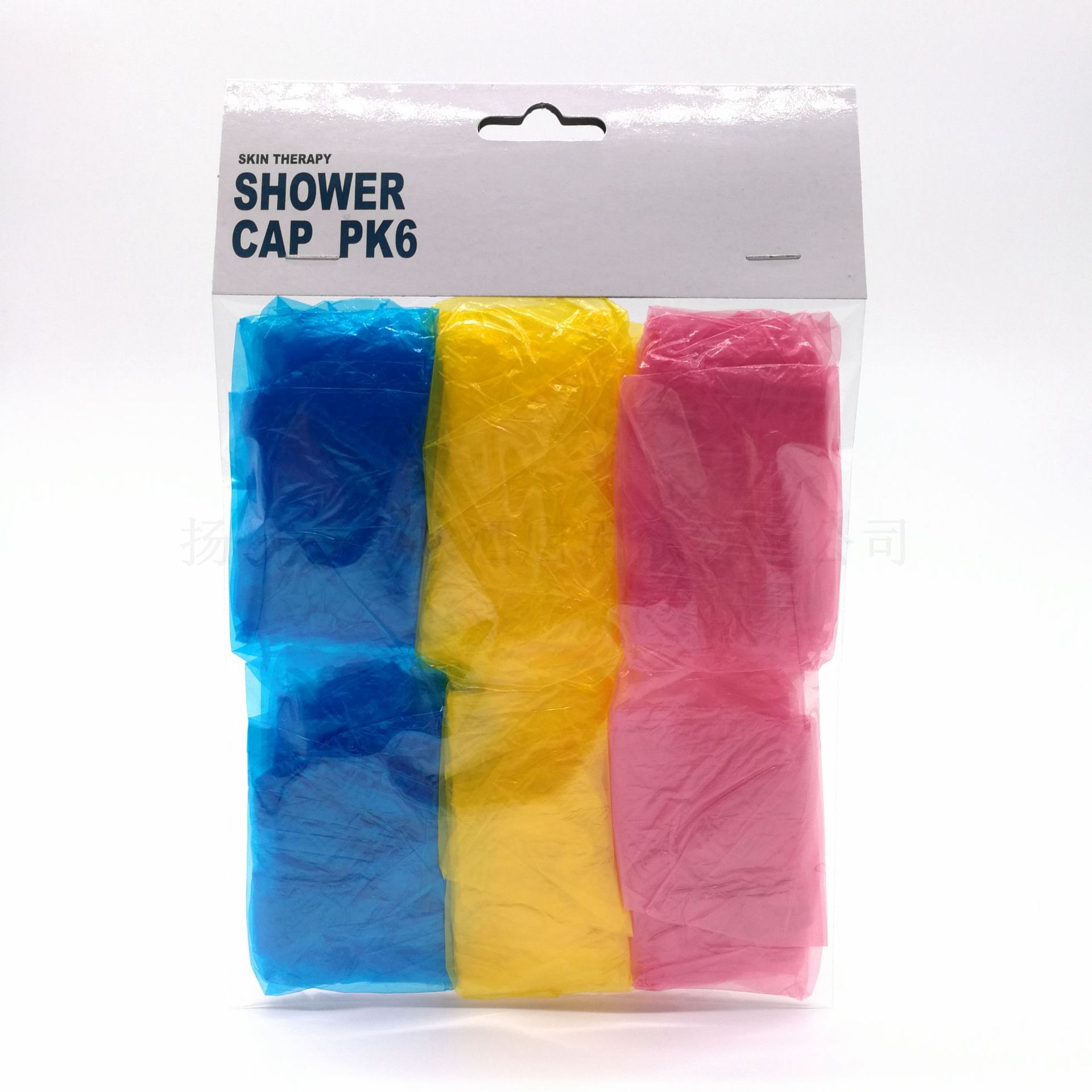 Disposable strip PE bath cap transparent waterproof hair dye plastic bath cap 100 bags spot compressible packaging