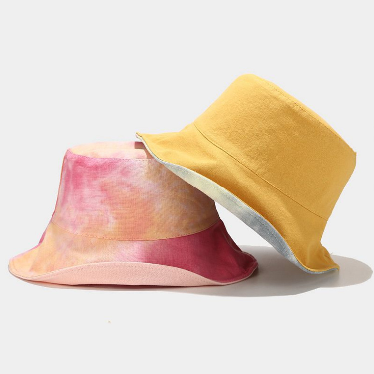 2021 New And Latest Design Tie-dye Bucket Hat Double-sided W