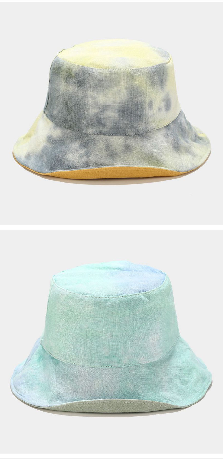 2021 New And Latest Design Tie-dye Bucket Hat Double-sided W