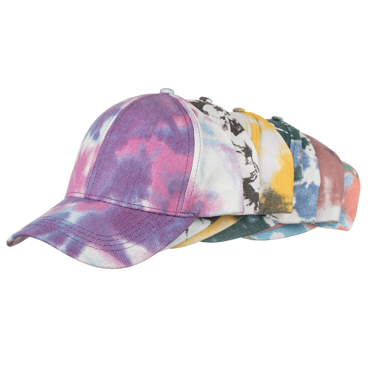 Unisex Tie Dye Baseball Hat Casual Polyester Sports Cap Whol