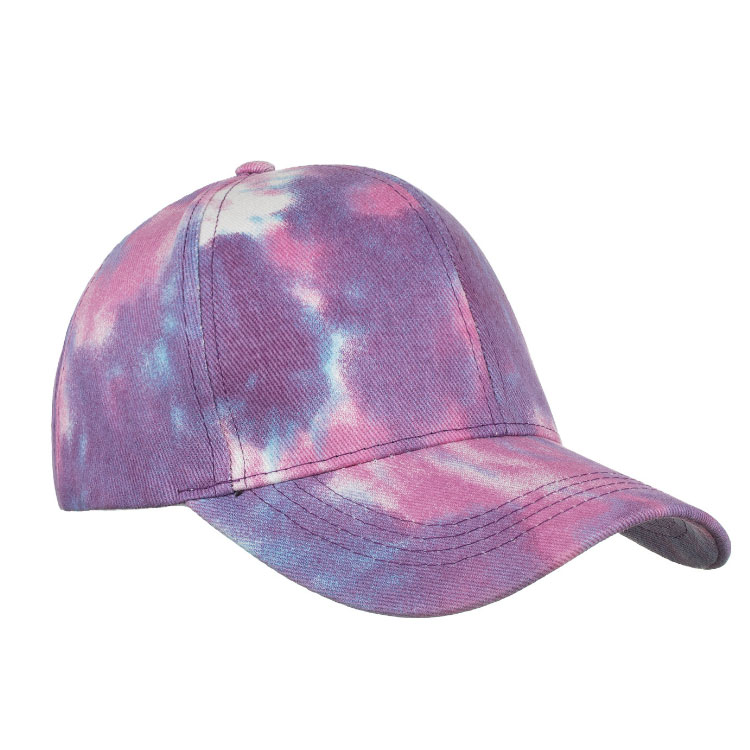 Unisex Tie Dye Baseball Hat Casual Polyester Sports Cap Whol