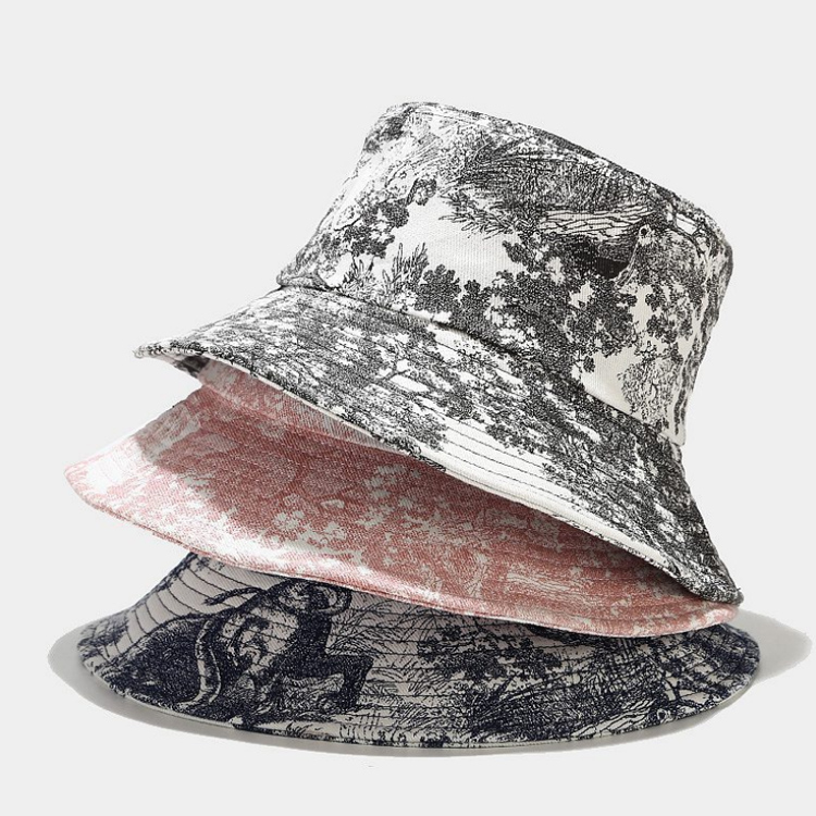 Tie-dye Abstract Ink Painting Printing Bucket Hat Wholesale 