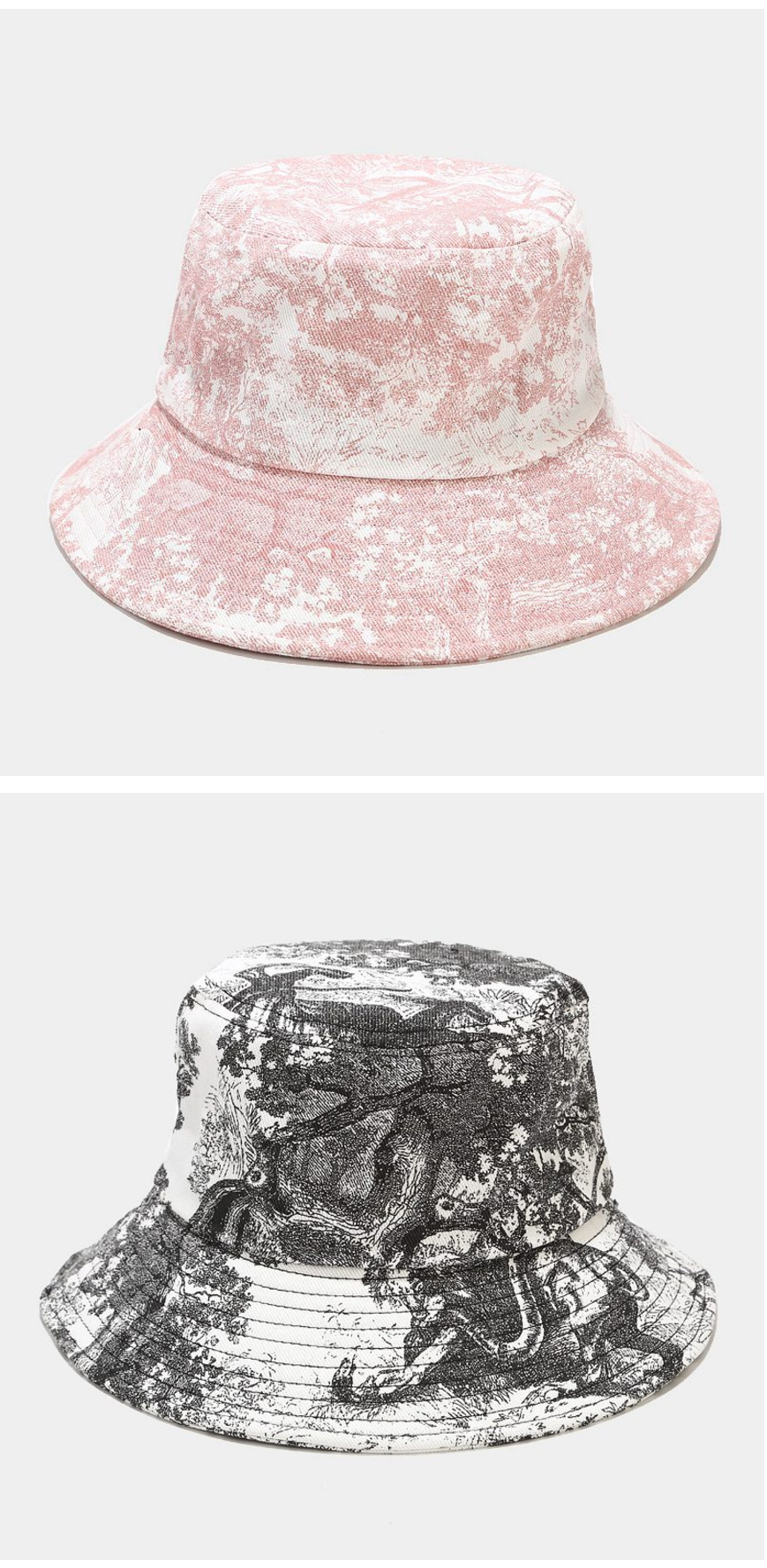 Tie-dye Abstract Ink Painting Printing Bucket Hat Wholesale Tie-dye Abstract Ink Painting Printing Bucket Hat Wholesale