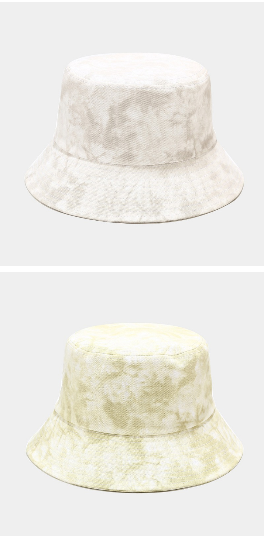 Cotton Tie-dye Unisex Bucket Hat Cap Outdoor Travel Sun Prot